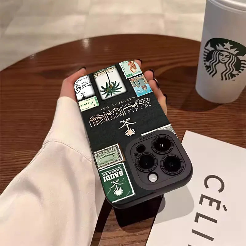 Kingdom Of Saudi Arabia Flag Phone Case For iPhone 13 16 15 14 12 11 Pro Max XS X XR 7 8 Plus SE2 Shockproof Soft Silicone Cover