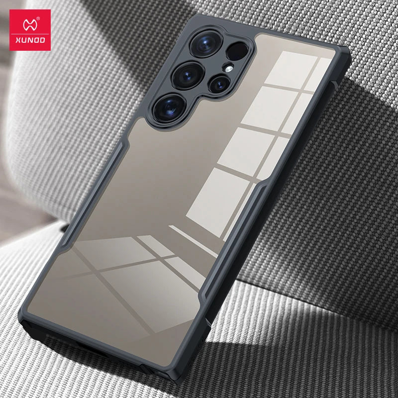Xundd Case For Samsung Galaxy S24 S25 S26 Ultra S23 S22 S21 Note 20 Ultra S24 Plus Case,Airbag Shockproof Shell,Back Clear Cover