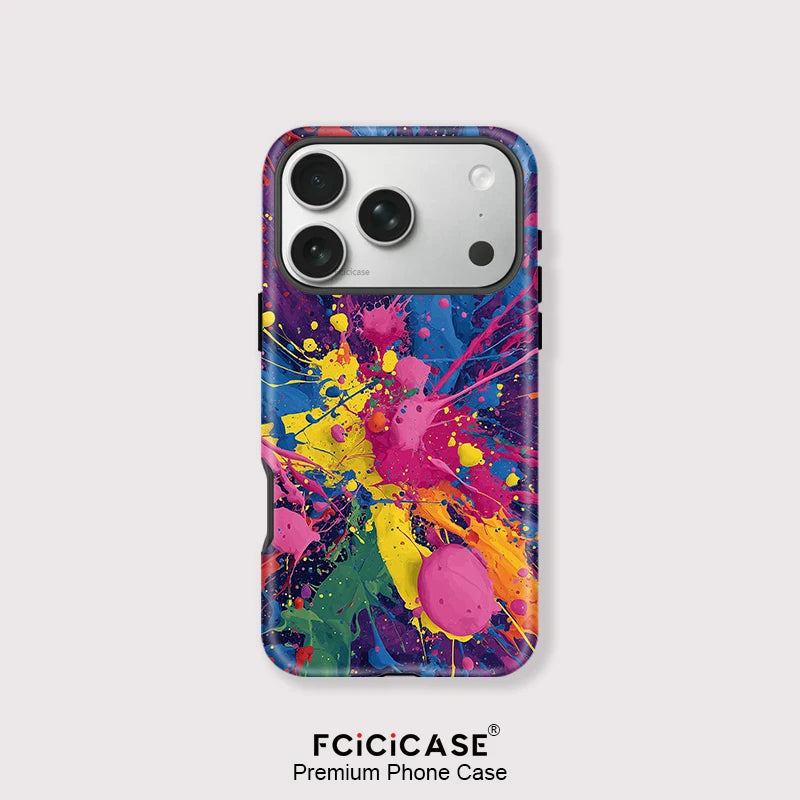 Fcicicase Art Painting Phone Case For iPhone 17 14 12 11 13 15 16 Pro Max 16 15 14 Plus Air Matte Magnetic For MagSafe Cover