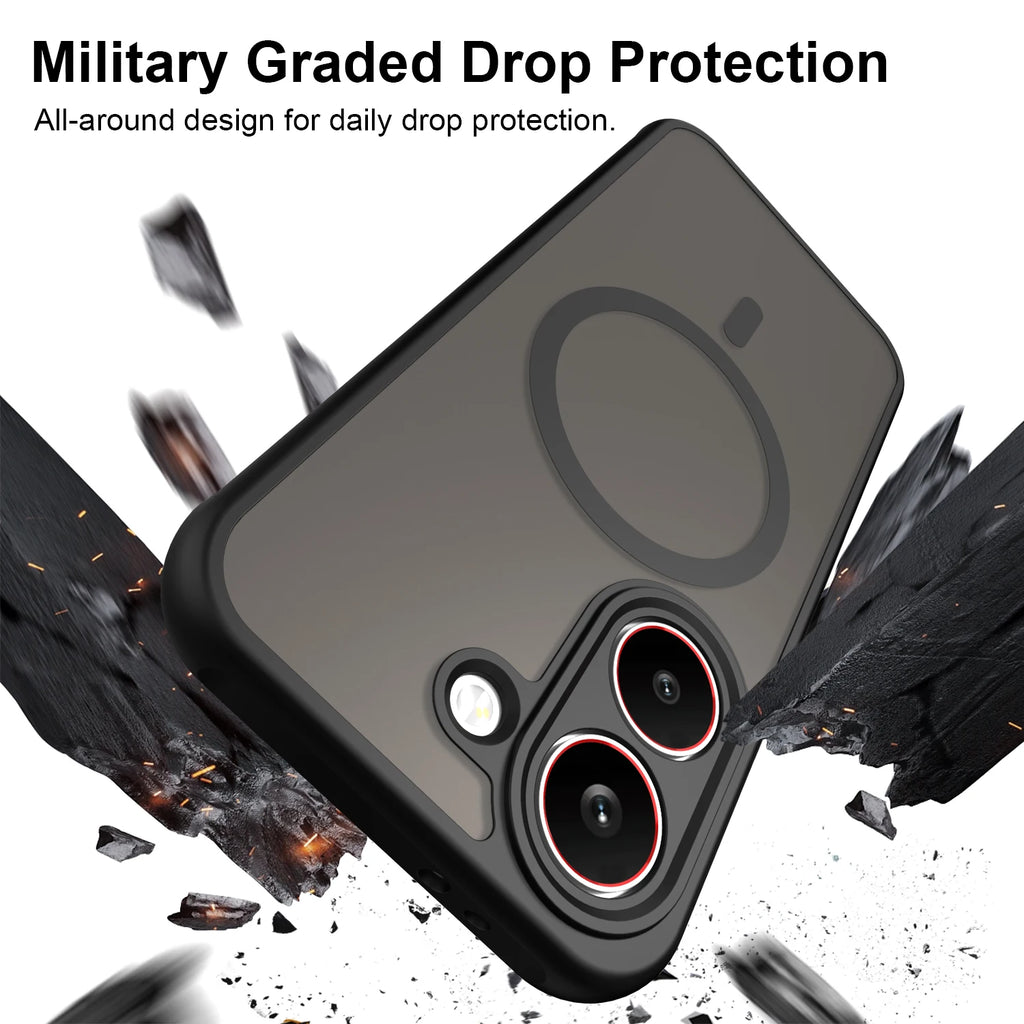 Case For Xiaomi Poco X8 Pro Max M8 Pro Coque Matte Translucent For Magsafe Magnetic Shockproof Cover For Redmi Note15 Pro Plus