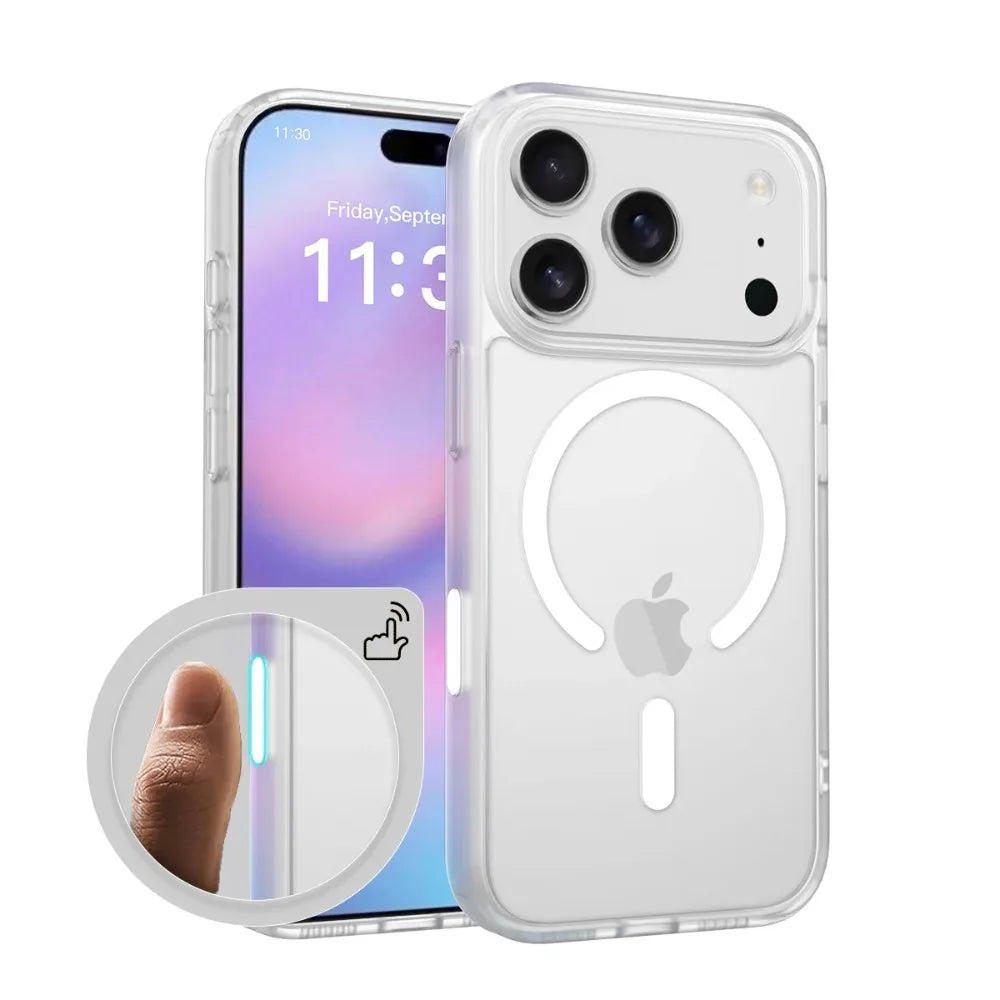 Luxury Frosted Skin Feel Magnetic Charging Case Translucent PC+TPU For iPhone 17 Pro Max 17Pro Air Anti-Shock Protection Cover