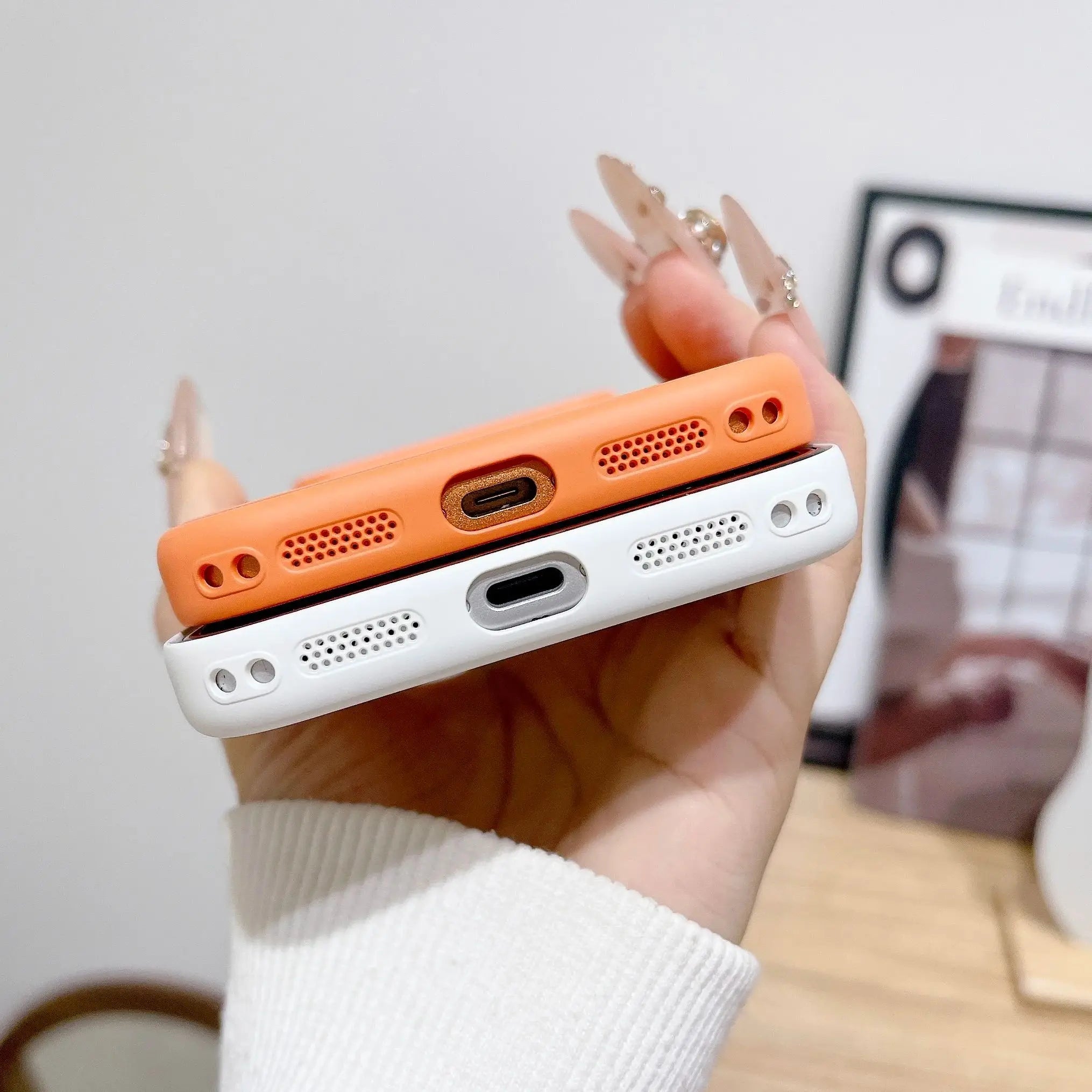 Bright Glossy Tempered Glass Candy Color Case For iPhone Air 17 16 15 14 13 12 11 Pro Max Plus Big Window Instantly Turn17 Cover