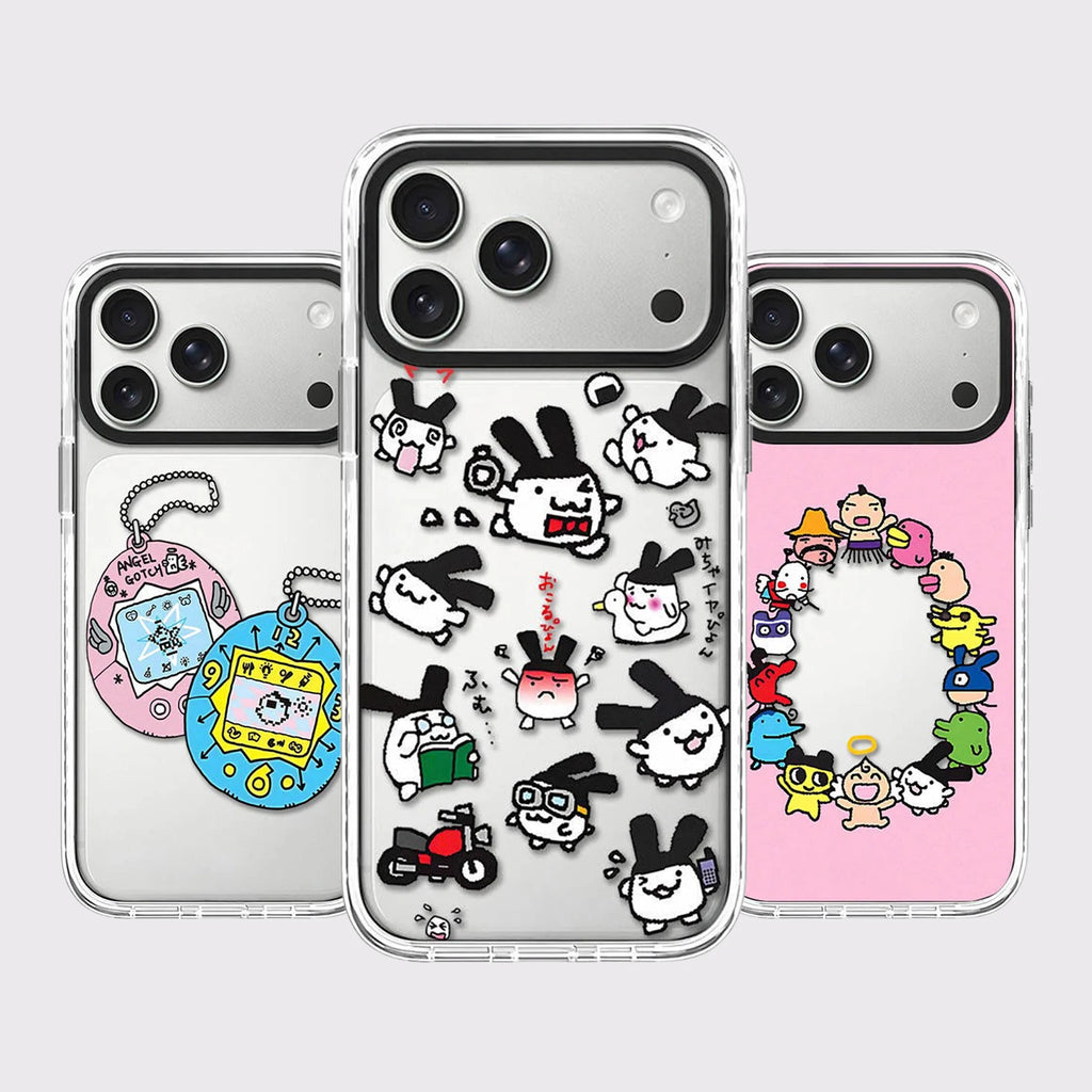 Circular Cartoon Doll White Border Magnetic Phone Case Cover for IPhone 13 14 15 16 17 Pro Max Case for IPhone Air