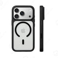 For Magsafe Transparent Camera Control Button Case For iPhone Air 16 17 Pro Max 17pro Orange Magnetic Armor Shockproof Cover