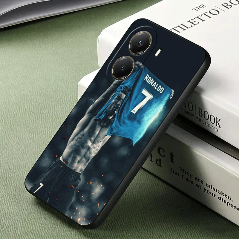 Football Star R-Ronaldo C-CR7 Soft Phone Case for Xiaomi Poco X5 X6 X7 X8 Pro Max X3 F7 F8 Ultra M8 M7 M6 M5 Redmi 15 15C 14C 13