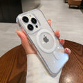Transparent For Magesafe Magnetic Wireless Charge Case For iPhone 7 8 Xs 11 12 13 14 15 16 17 Pro Max Air Plus Shockproof Cover