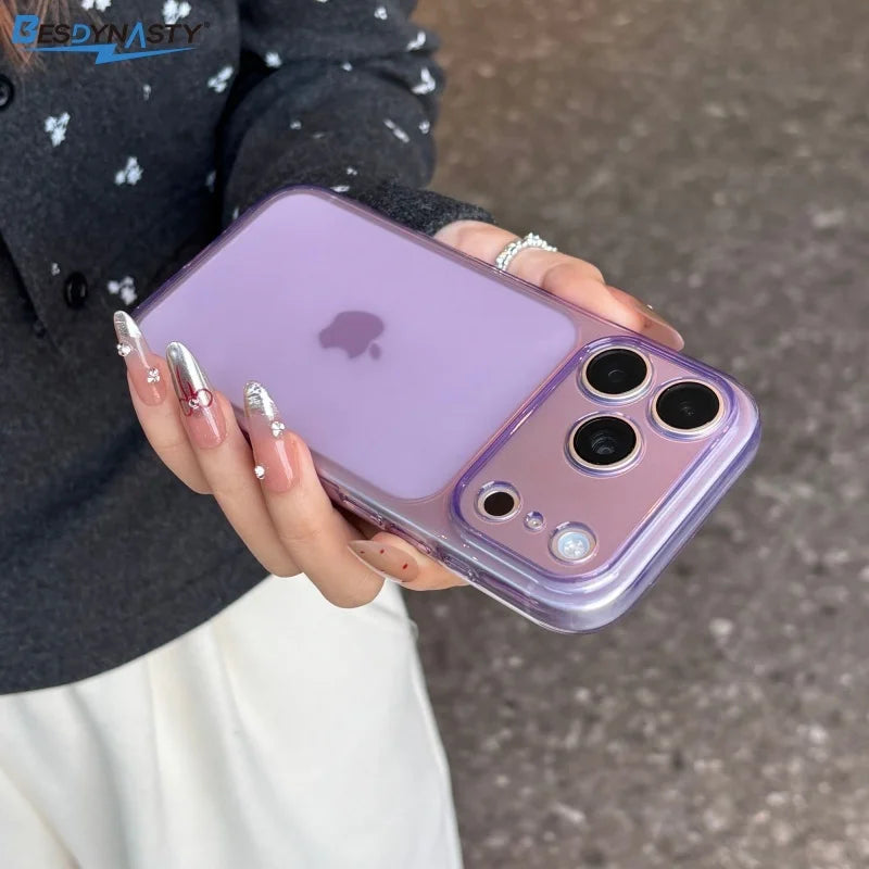 Original Soft Silicone TPU Thin Case for iPhone 17 16 15 14 13 12 11 Pro Max Transparent Matte Back Shockproof Official Cover