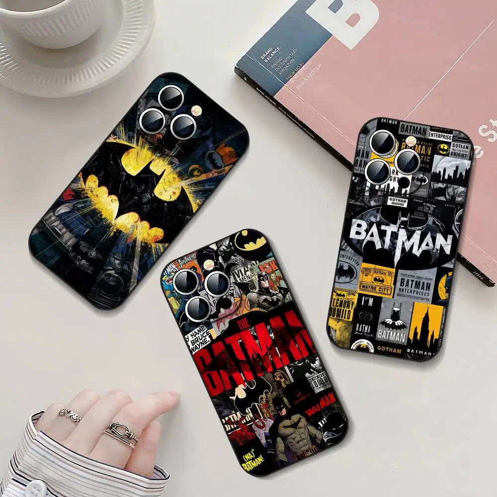 Cool-H-Batmans-S Fashion Black Phone Case That Fits For IPhone 17,16,15,11,13,14 Pro Max,Plus,X,Xr,Xs Max,13Mini