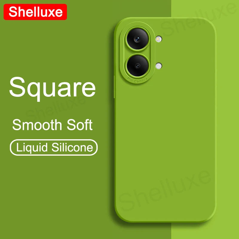 For PocoX8 ProMax Case Shelluxe Square Liquid Silicone Soft Cover For Xiaomi POCO X8 X7 Pro Max 5G Silky Feel Phone Cases