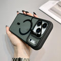 Luxury Matte Transparent Magsafe Kickstand Stand Phone Case For iPhone 17 Air 16 15 14 Plus 13 12 11 17 Pro Max Magnetic Cover