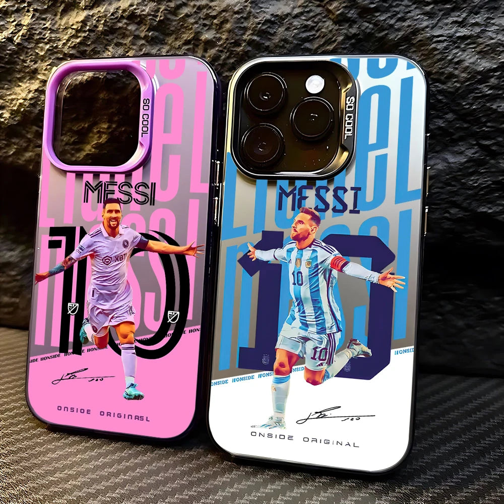 Football Star M-Messi Phone Case for Samsung Galaxy S26 S25 S24 S23 S22 S21 S20 Note20 FE Ultra Edge Plus 4G 5G Anti Fall Matte