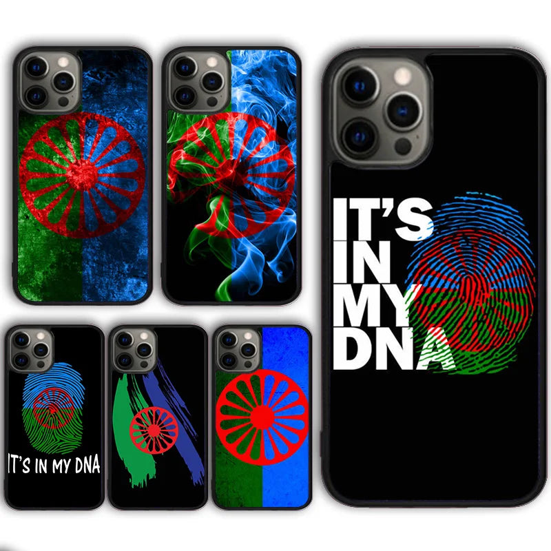 Gypsy Romani Roma Flag Phone Case Cover for iPhone 16 15 SE2020 13 14 11 12 Mini Pro Max 6 7 8 Plus  coque fundas Shell