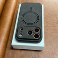 Advanced magnetic wireless charging phone case suitable foriPhone 17、16、15、14、13、12 Pro Max Features a stylish retro faux sheeps