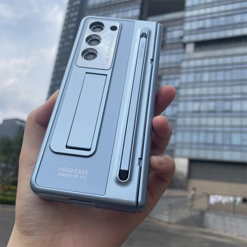 For Samsung Galaxy Z Fold 4 5 6 7 Case With S Pen Stand & Hinge Cover Screen Protector All-inclusive Anti-drop For Z Fold 7 6 5