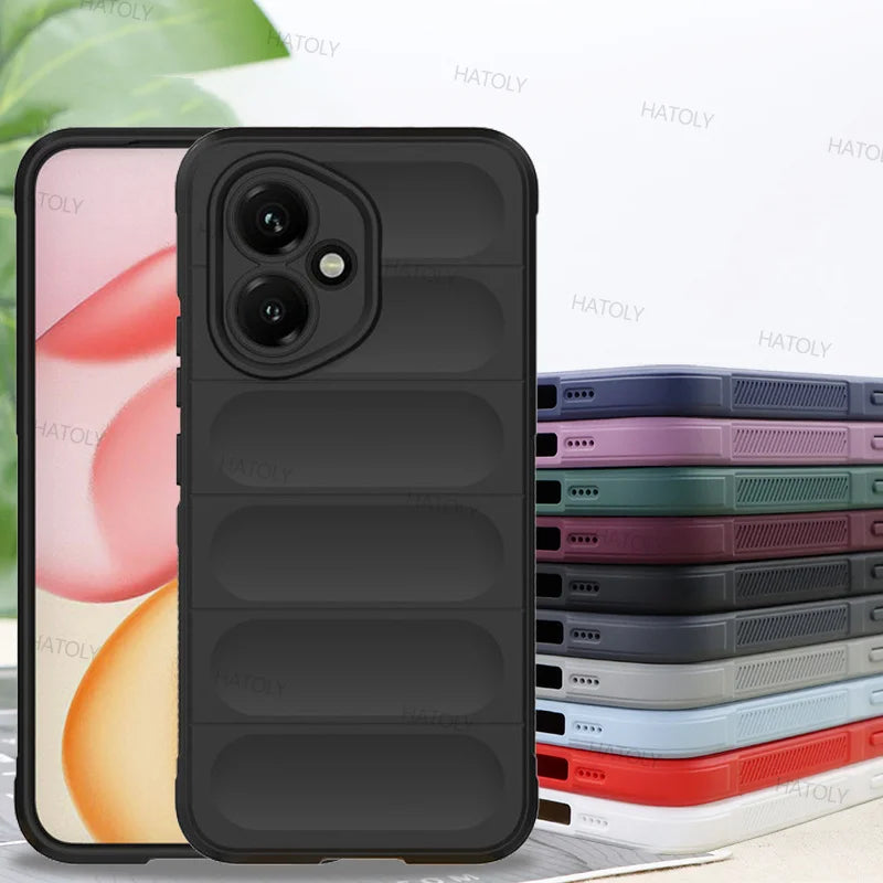 For Honor 400 Global Case Honor 400 Global Cover Funda Anti-Slip Silicone Shockproof Protective Phone Back Cover Cases Honor 400