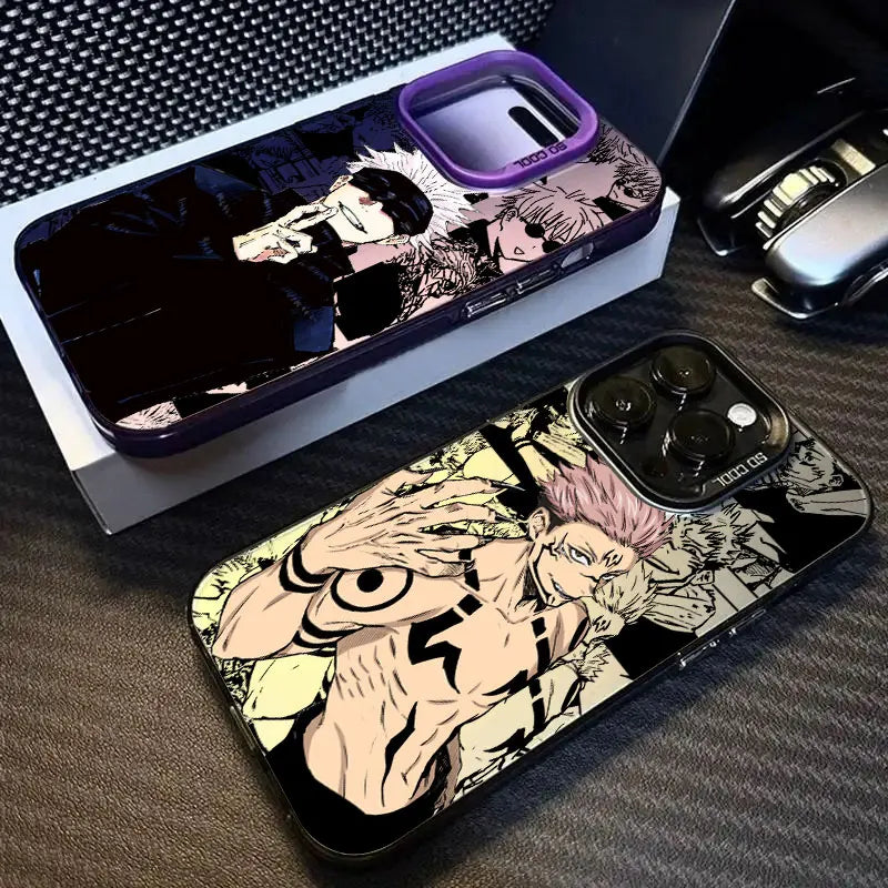 Jujutsu Kaisen Sukuna Gojo Satoru Anime Coque Phone Case For iPhone 17 16e 16 15 14 13 12 11 Pro Max Air Plus Anti Fall Cover