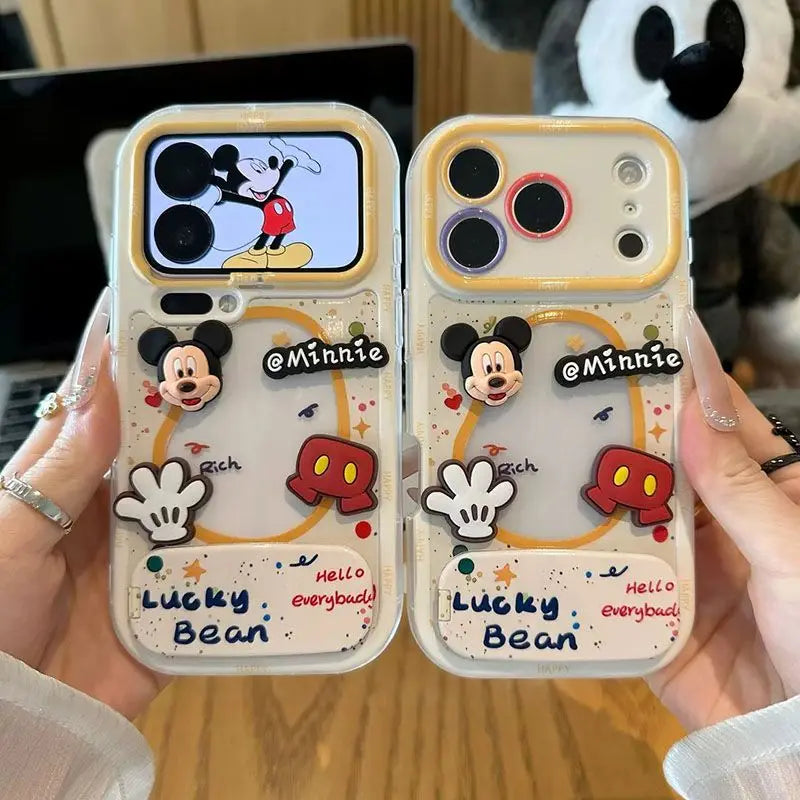2026 New Cute Mickey Mouse Pro Very Silicone Phone Case Cover for IPhone 17 16 15 14 13Pro 12 11 13 XSMax 6 7 8 Birthday Gift