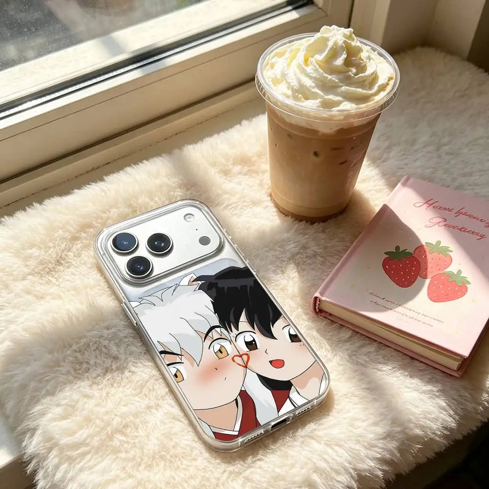Anime I-Inuyasha Sesshoumaru Phone Case For IPhone 17 16 15 12 11 Pro Max 14 Plus 13 Mini Clear Cover Soft Funda