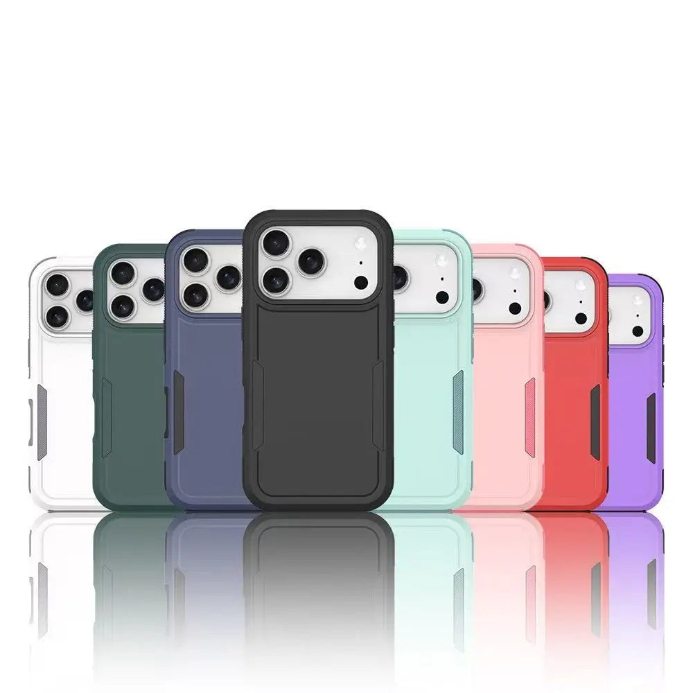 Armor Shockproof 2-in-1 Sturdy Anti Drop Protective Phone Case For IPhone 17 Pro Max 17Air 16 15 14 13 12 11 Pro Max Plus Cover