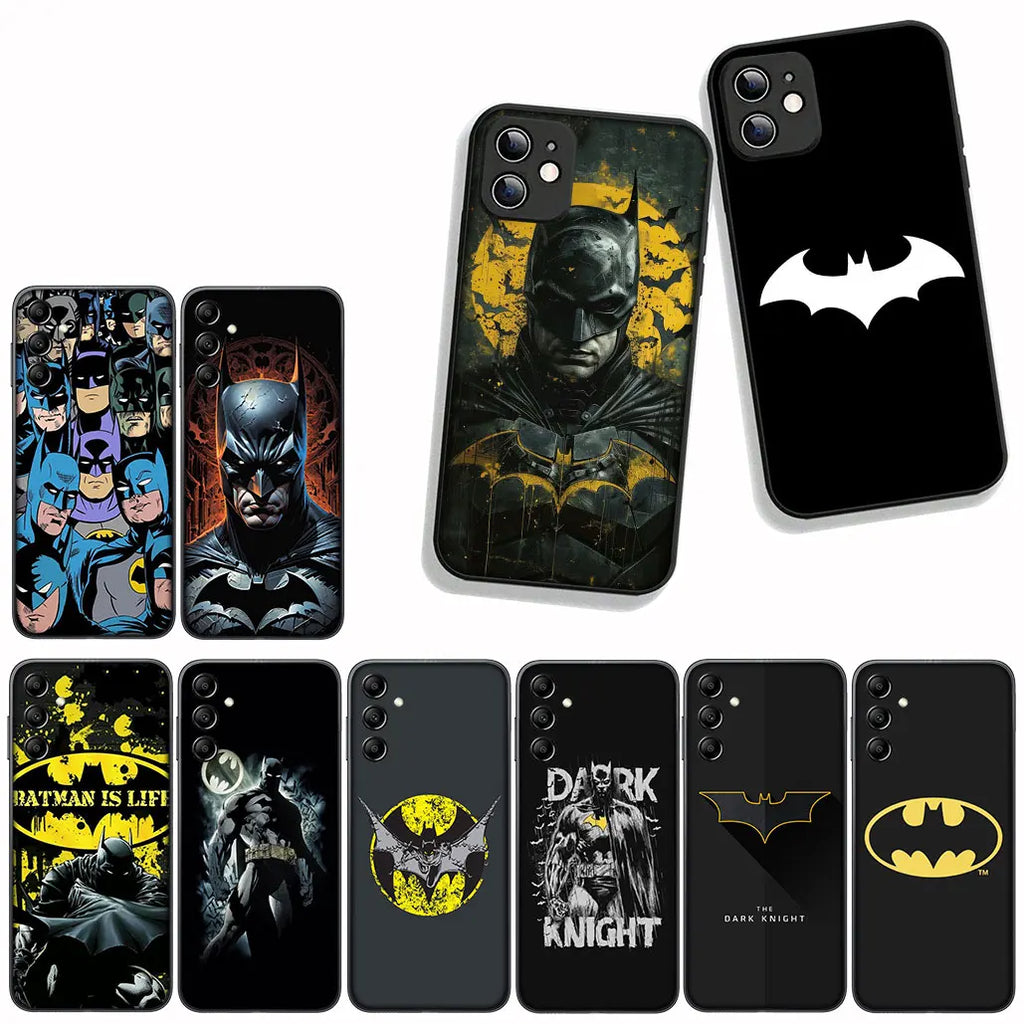 Cover for Samsung Galaxy S25 S23 S22 S24 FE Ultra S10 Plus A05 A06 A15 A16 A26 A35 S10E Case B-Batmans Bruce Wayne Bats Man