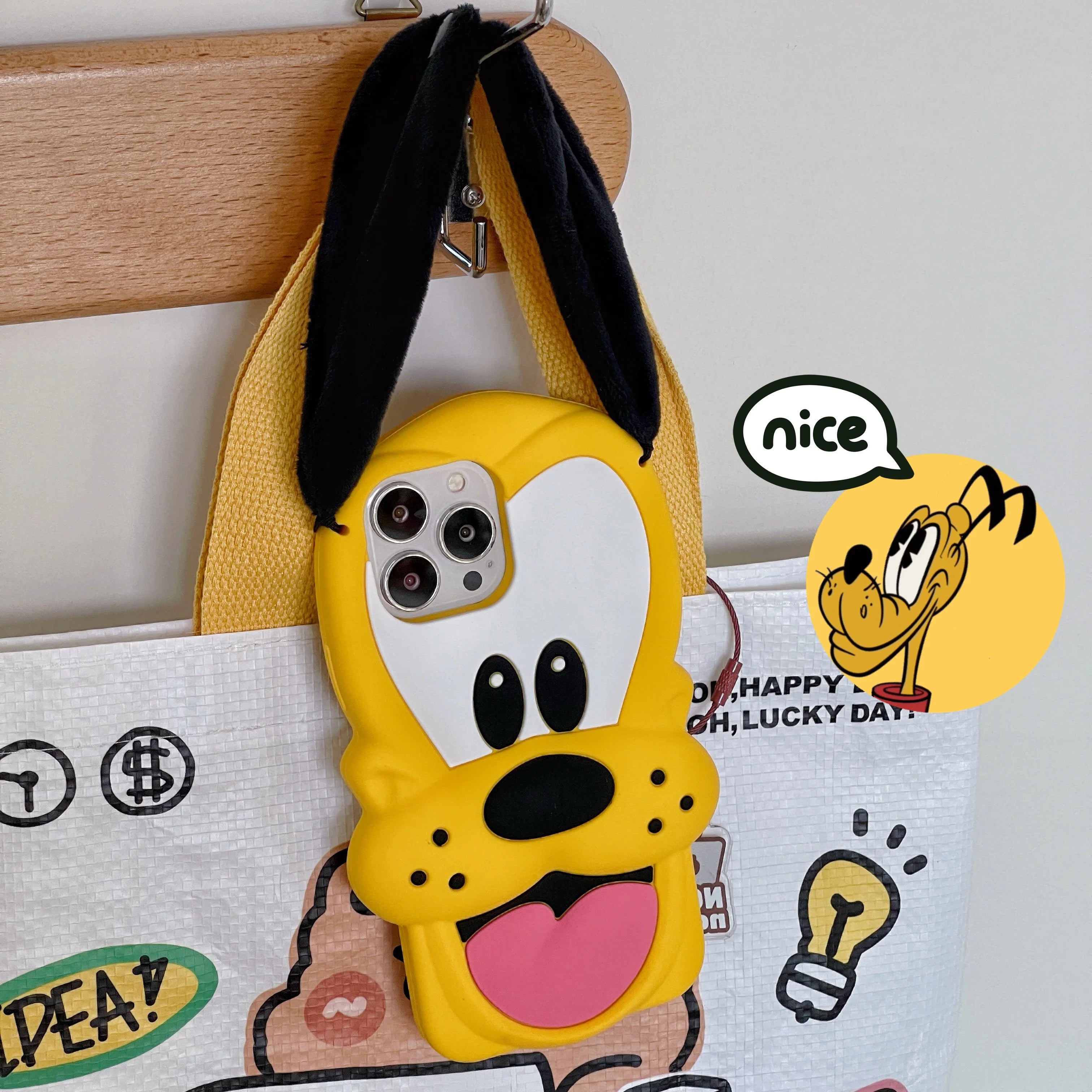 Hot Cute 3D For Pluto Silicone Anti-Drop Cartoon Shockproof Lens Protection Hard Cover For IPhone 17/16/15/14/13/12/11 Pro Max