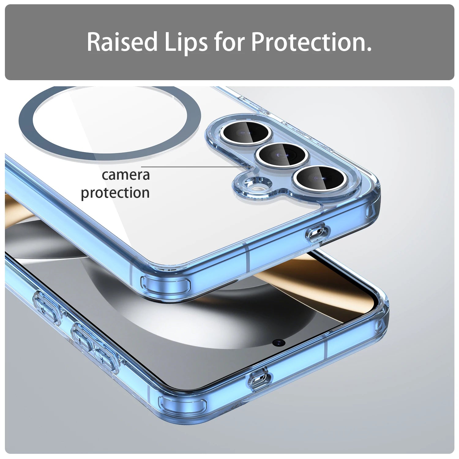 For Magsafe Magnetic Wireless Charging Phone Case For Samsung Galaxy S25 FE S25FE 5G Shockproof Clear Back Cover Coque
