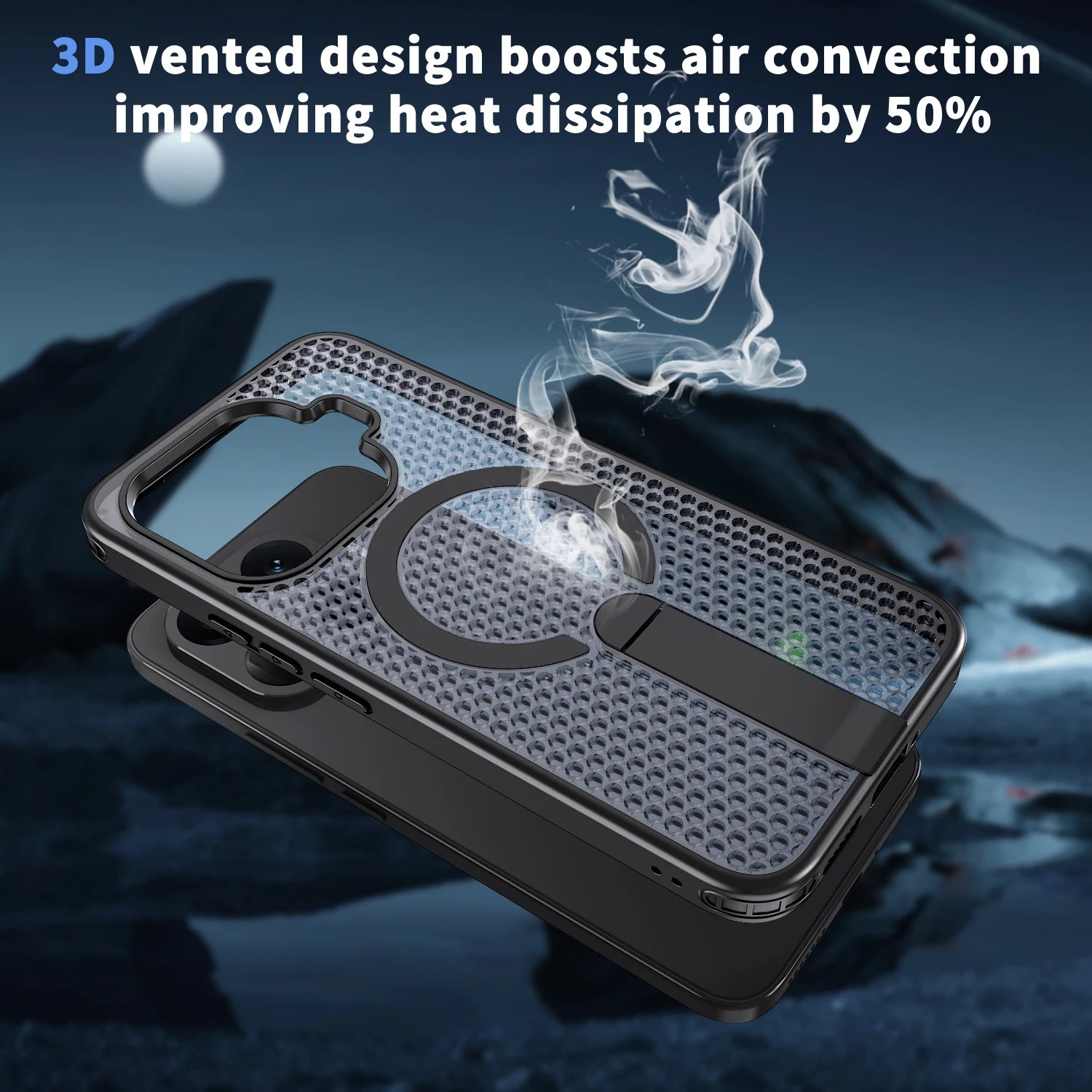For Xiaomi 17T Pro 17 15T 14T Pro Luxury Magnetic Bracket Heat Dissipation Phone Case Shockproof Rugged Tough Cover Fundas