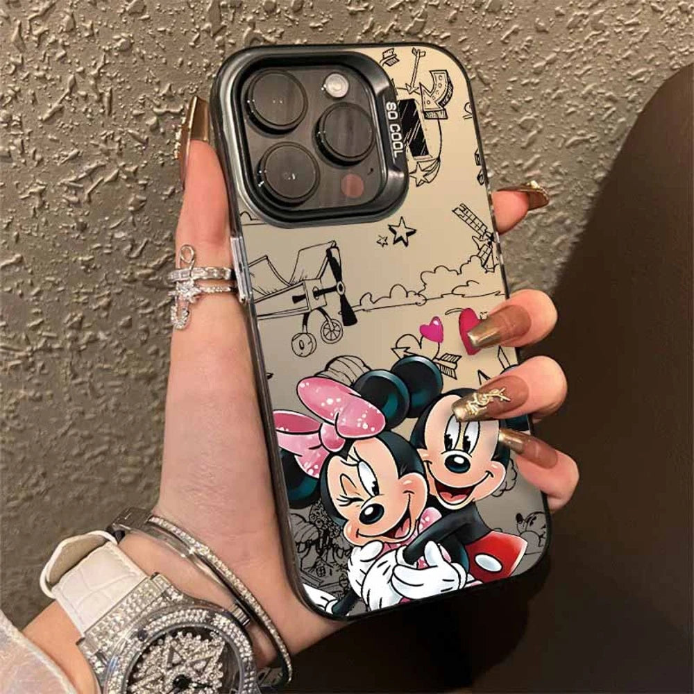 Disney Mickey Minnie Mouse Cover For Apple iPhone 17 Air 16E 16 15 14 13 12 mini Pro Max Plus Colorful Phone Case