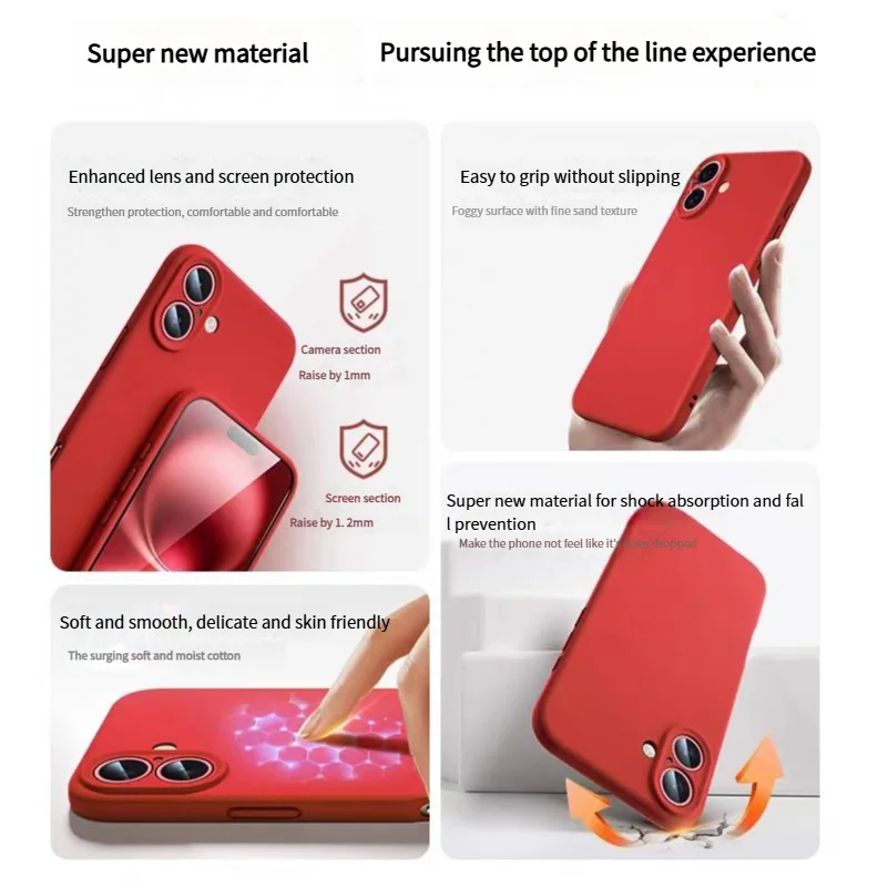 Original Liquid Silicone For Magsafe Magnetic Case For iPhone 17 Air 16 Plus 15 14 13 12 Pro Max 11 16E X XS XR Matte Soft Cover