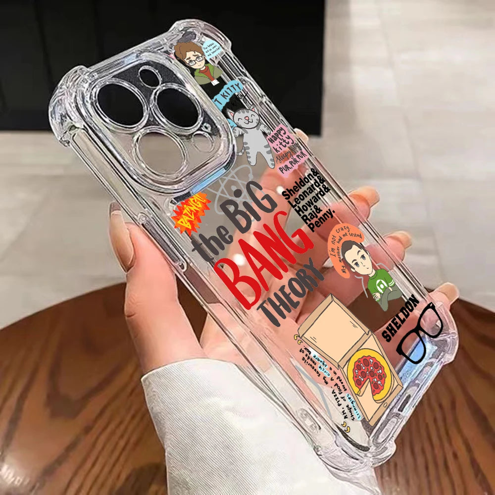 The Big Bang Theory tv show Phone Case For Xiaomi Redmi 14C 13C 12C K50 K40 Note 14 13 12 Pro Plus 4G 5G Anti Fall Clear Cover