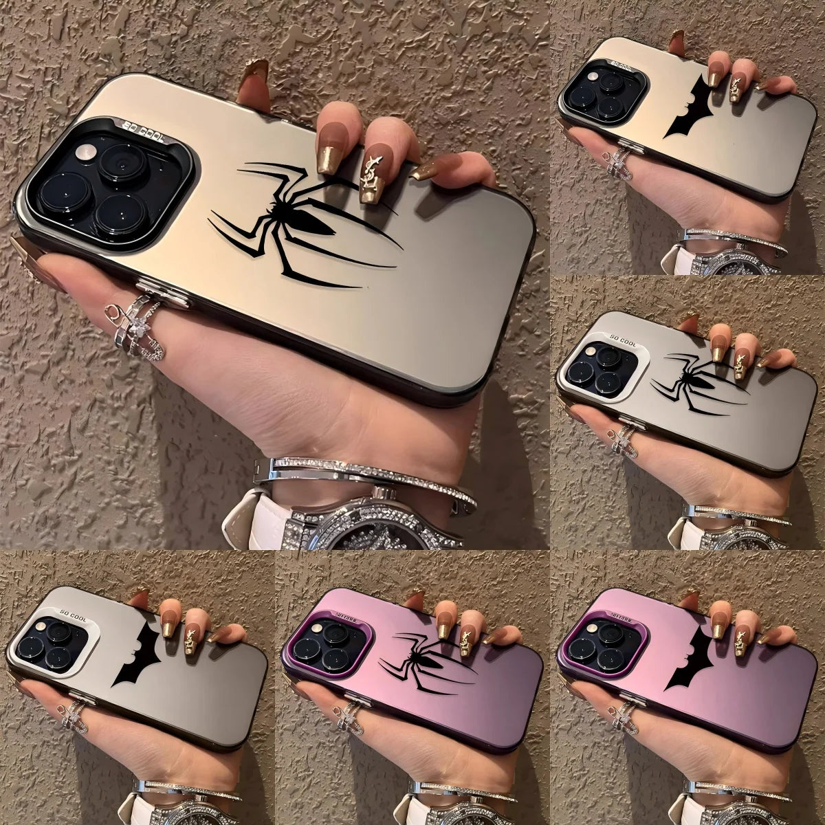 Luxury Cool Batmans SpiderS-Man Phone Case for Samsung Galaxy A37 A57 A17 A07 A16 A35 A55 A25 A15 A56 A54 A36 A34 A24 A26 4G 5G