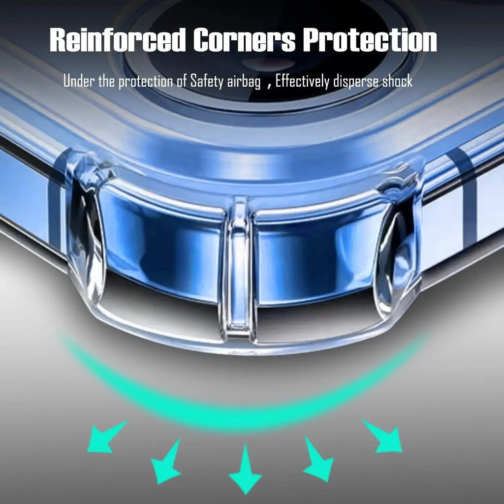 For Samsung Galaxy S26 S25 S24 S23 S22 S21 S20 FE Note20 Ultra 10 9 8 S10 S9 S8 Plus Shockproof Silicone Clear Case Airbag Cover