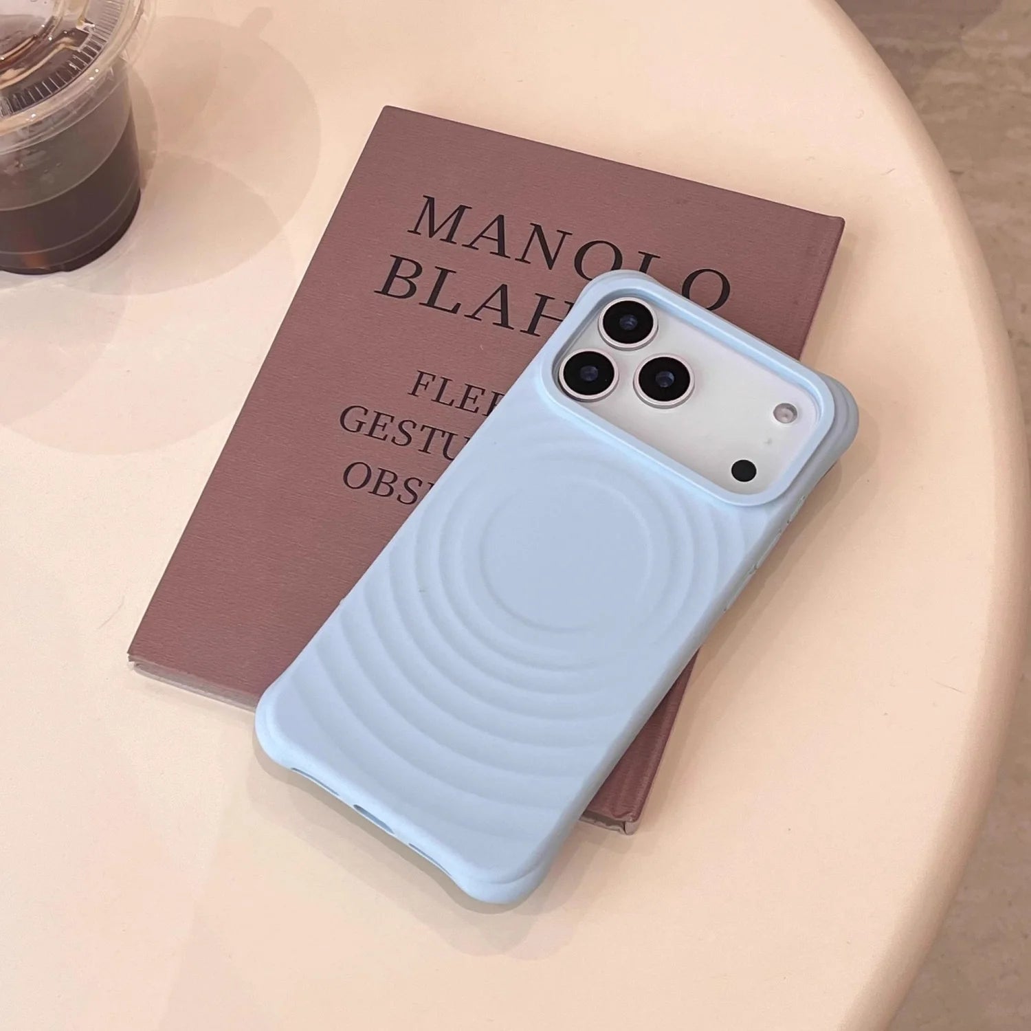 Luxury Wave Ripple Silicone For Magsafe Phone Case For iPhone 17 Air 16 15 14 13 Pro Max 17ProMax Magnetic Wireless Charge Cover