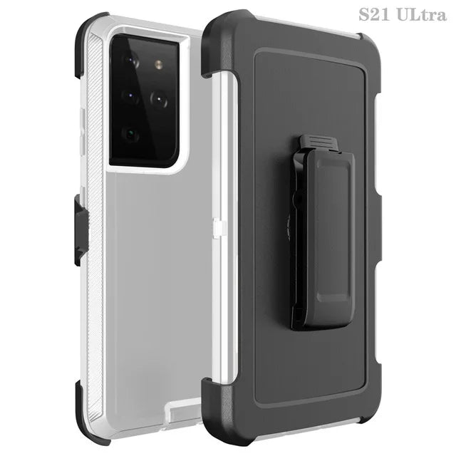 3 IN 1 For Samsung Galaxy S25 S26 ULTRA S25 S26 Plus S25 Heavy Duty Shockproof Armor +Belt CliP Phone Case