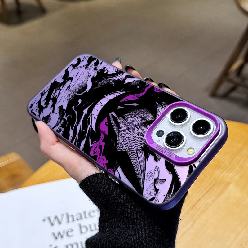 Prank Gengar P-Pokemon Plating Phone Case for iPhone 17 16 15 14 13 12 11 Pro Max Plus 17 Air 16E X XR XS Max Shockproof Cover