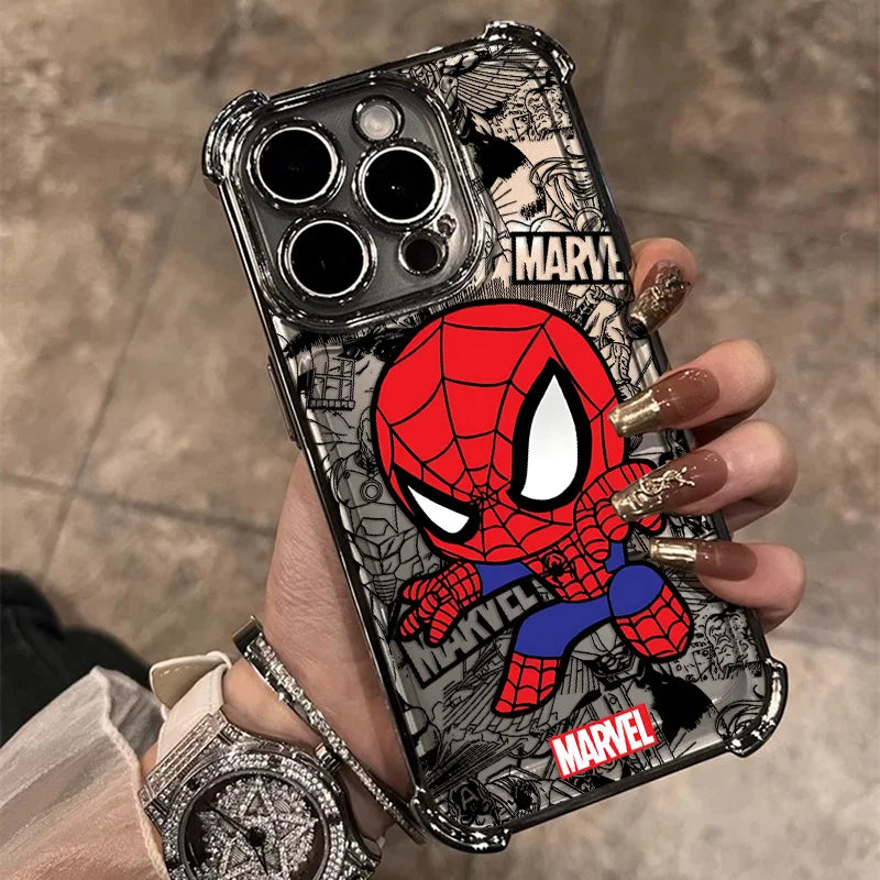 Hot Anime Spider-ManS GrootS Phone Case For Xiaomi Redmi 15A A7 15 15C 14C Note 15 14 13 12 12s Pro Plus 4G 5G Anti Fall Airbag