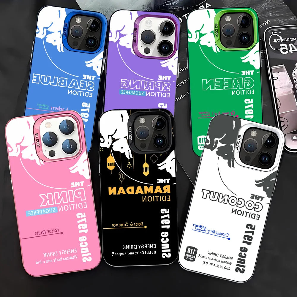 Fashion Red Phone Case For ins B-Bulles Phone Case For iPhone 17 16e 16 15 14 13 12 11 mini Pro Max X Air Plus Anti Fall Matte