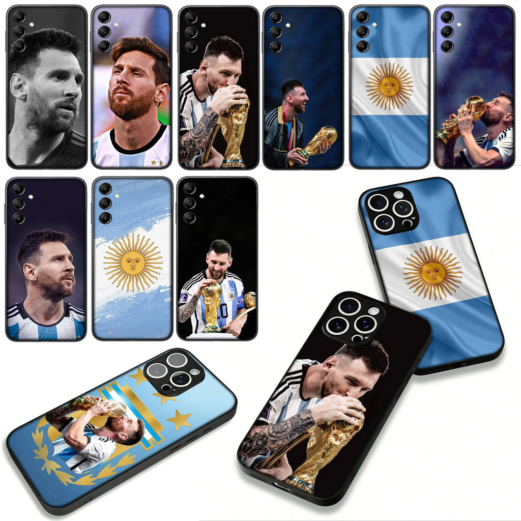 Argentina Flag Football Number 10 Champion Cover for Xiaomi Redmi Note 11 15 9 10 Pro Plus 8 A5 9A 9T 10A 10C 9C NFC 15C 8T Case