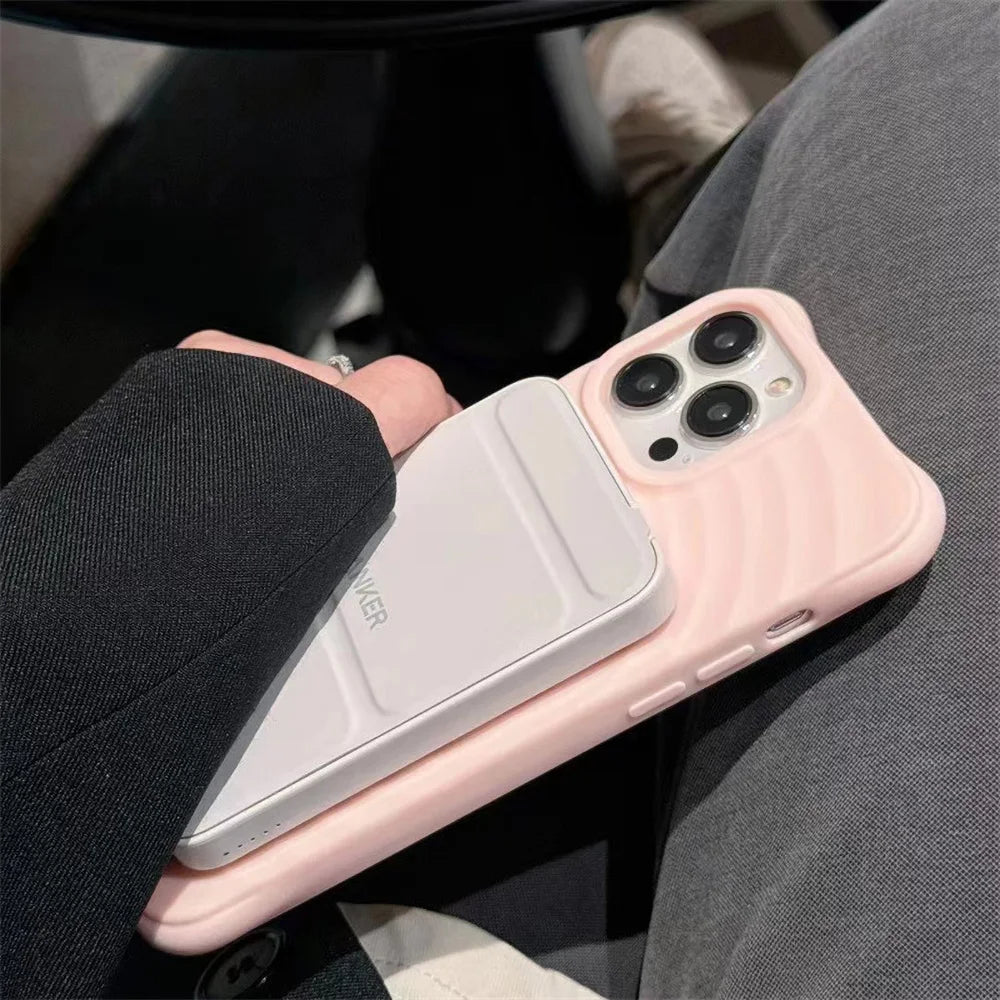 Magnetic Silicone Phone Case For iPhone 17 Pro Max Air 16 13 11 15 14  12 17promax 16promax 15promax Shockproof Funda Cover