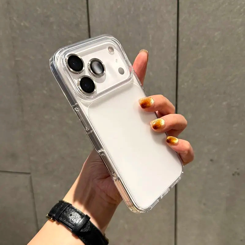 Luxury Translucent Matte Phone Case for iPhone 17 Pro Max 17Air  PC TPU Hybird Transparent Armor Phone Cover for iPhone 17 Pro