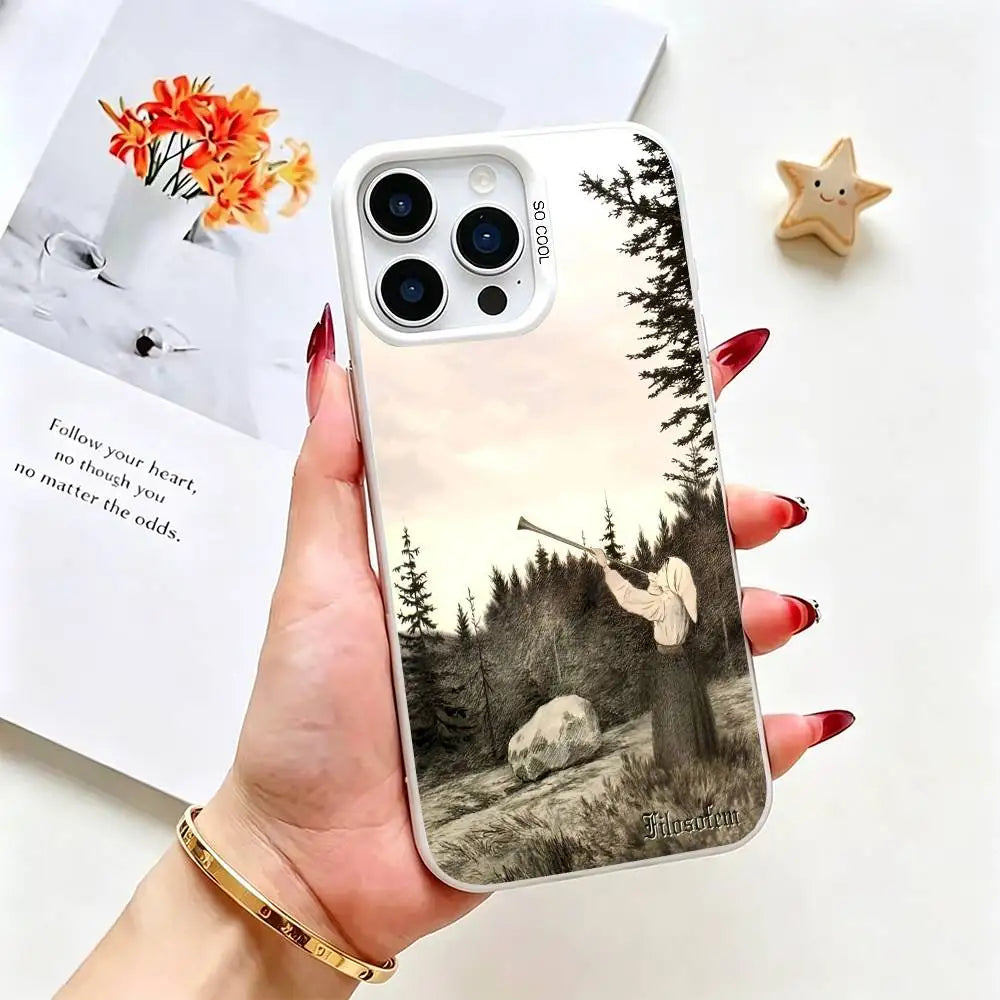 Burzum F-Filosofem  Phone Case For iPhone 17,16,15,14,13,12,11 Plus,Pro Max,XS,Colorful Silver Cover