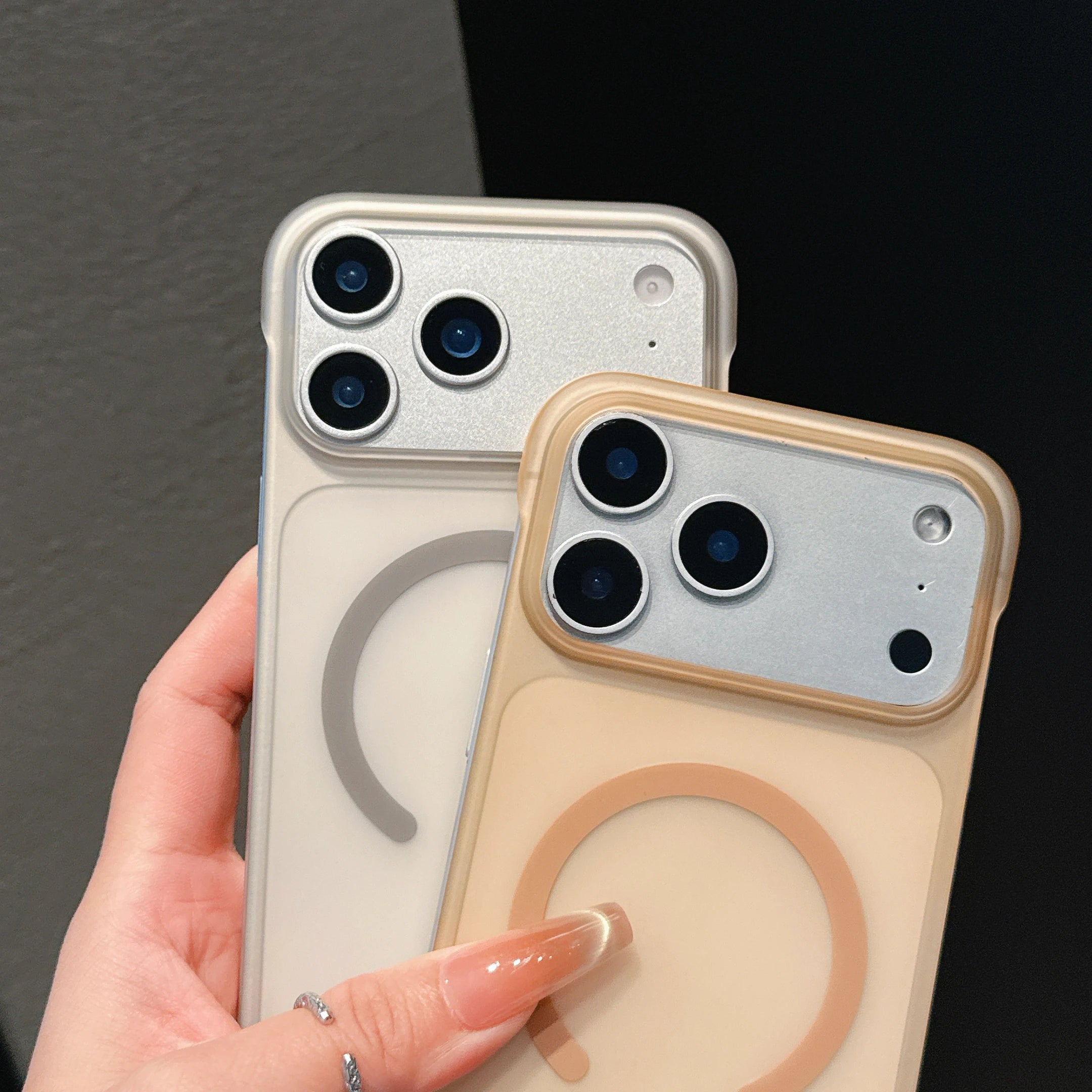 Ultra Thin Frameless Phone Case For iPhone 17 Pro Max Air 14 15 Plus 11 13 12 16 Pro For Magsefa Magnetic Matte Protection Cover