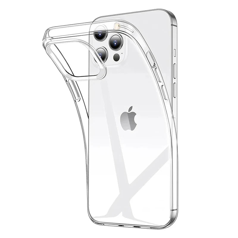 Silicone Clear Case For iPhone 16 17 15 11 12 13 mini 14 Pro Max Cover For iPhone X XS Max XR 8 7 6 Plus SE 16E 17 Air Cover