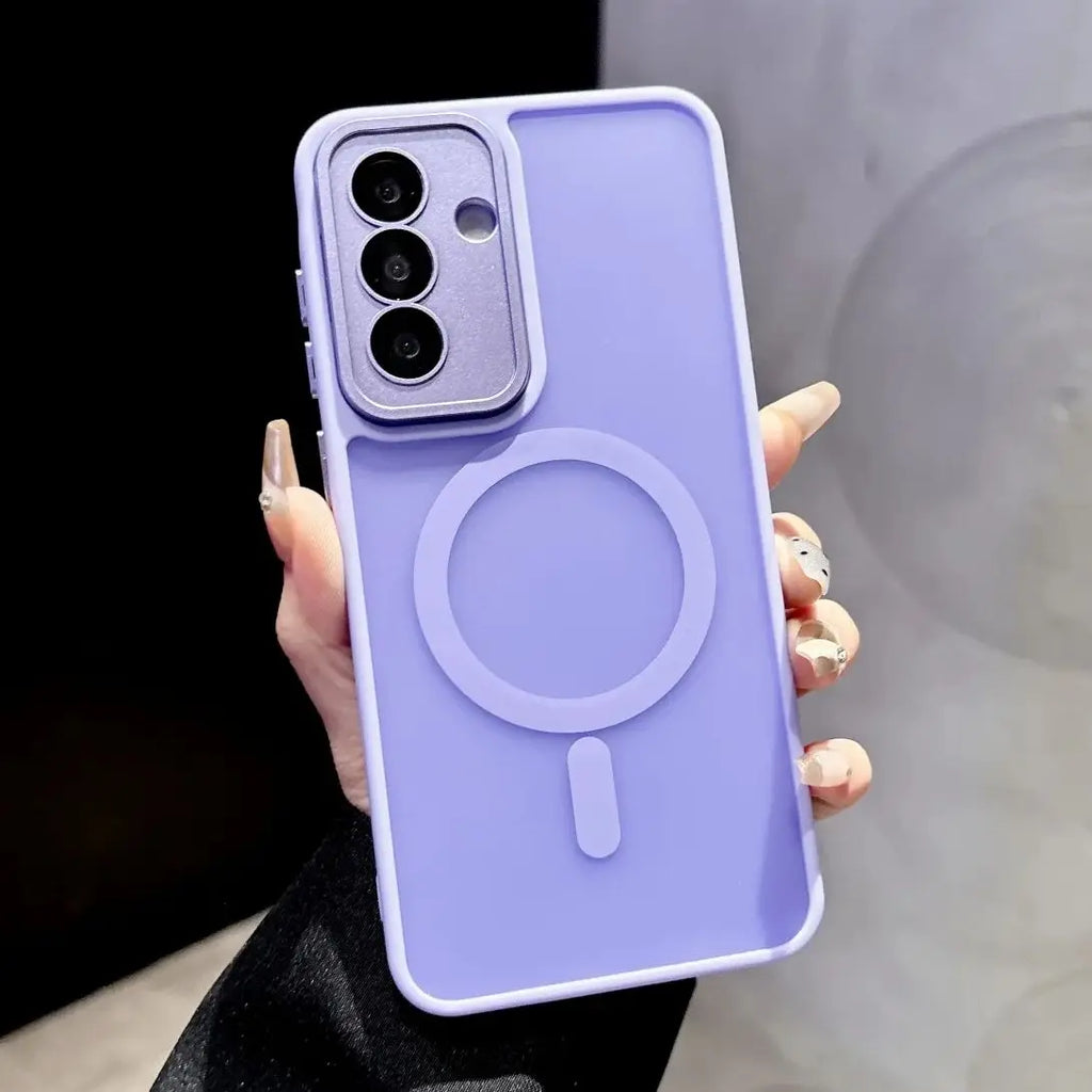 Translucent Lens Protect For Magsafe Magnetic Case For Samsung S26 S25 Edge S24 S23 FE S22 Ultra Plus A57 A37 A17 A56 A36 A26 16