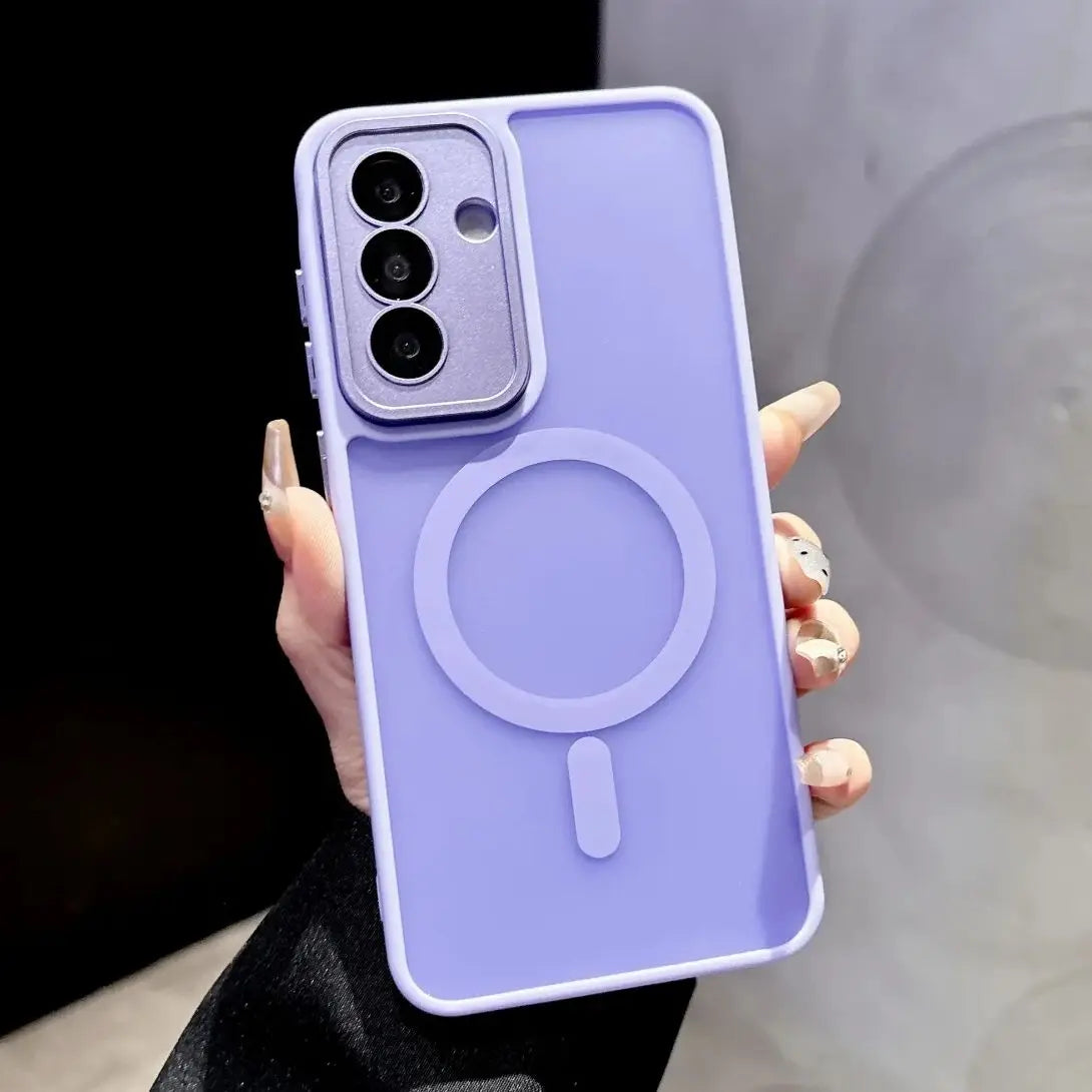 Translucent Lens Protect For Magsafe Magnetic Case For Samsung S26 S25 Edge S24 S23 FE S22 Ultra Plus A57 A37 A17 A56 A36 A26 16