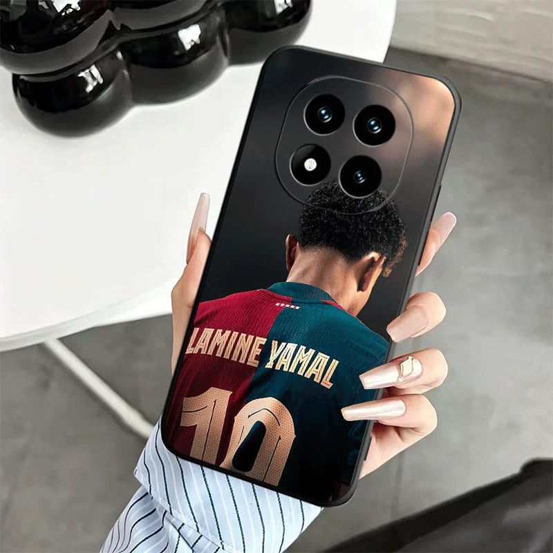 Football Star L-Lamine Y-Yamal Soft Phone Case for Xiaomi Redmi Note 12 13 14 15 Pro Plus 11 14S 12S 11S 11T 10S 5G Black Cover