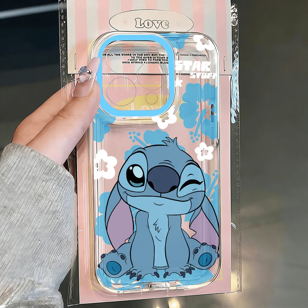 Stitch Cute Collage Frame Phone Case For iPhone 17 Pro15 16 13 14 Plus 12 11 17 Air Pro Max XR XS TPU Creative Cartoon Cover