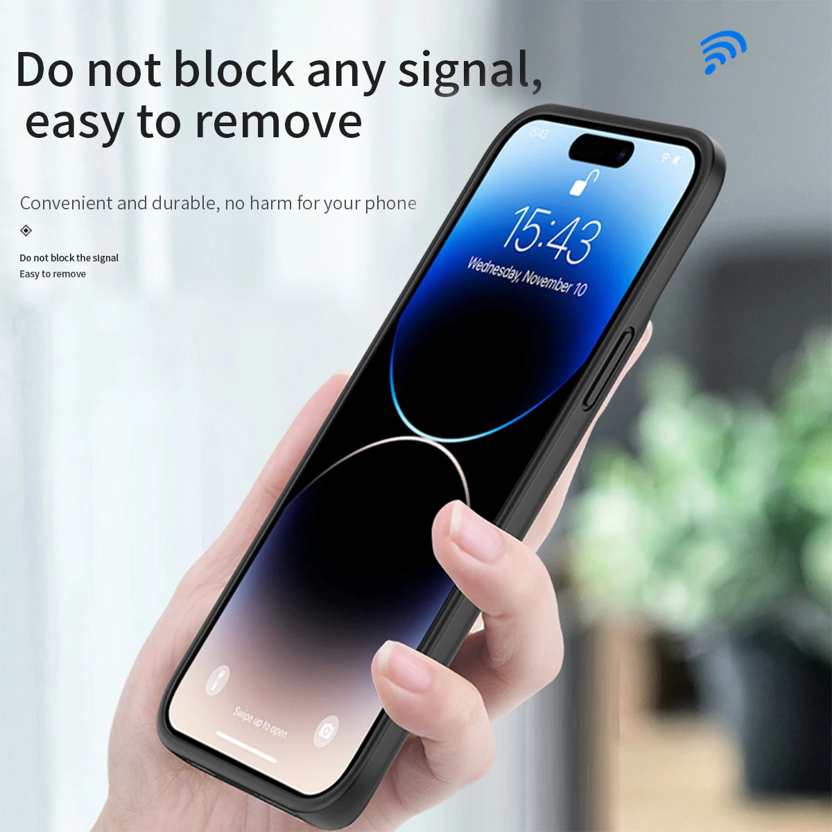Smart Battery Charger Case For iPhone 15 Pro Max Silm Extenal Battery PowerBank charging Cove ForiPhone 15 Plus Power bank Cases