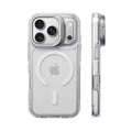 Luxury Magnetic Shockproof Clear Bumper Case for iPhone 17 Pro Max Air 16 15 14 13 12 Plus For Magsafe Lens Protect Stand Cover