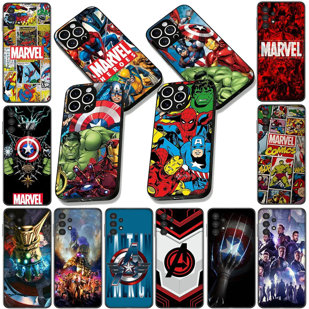 Cover for Motorola Moto G86 G14 G35 G34 G45 G55 G64 G75 G85 G24 G15 G54 G57 Power Case Superheroes Marvels Iron Man Avengers